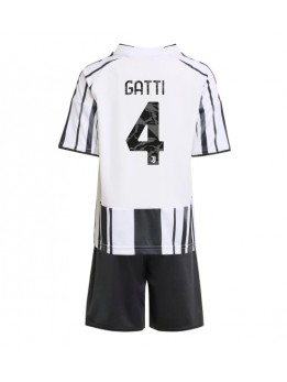 Otroški Nogometna dresi replika Juventus Federico Gatti #4 Domači 2025-26 Kratek rokav (+ hlače)